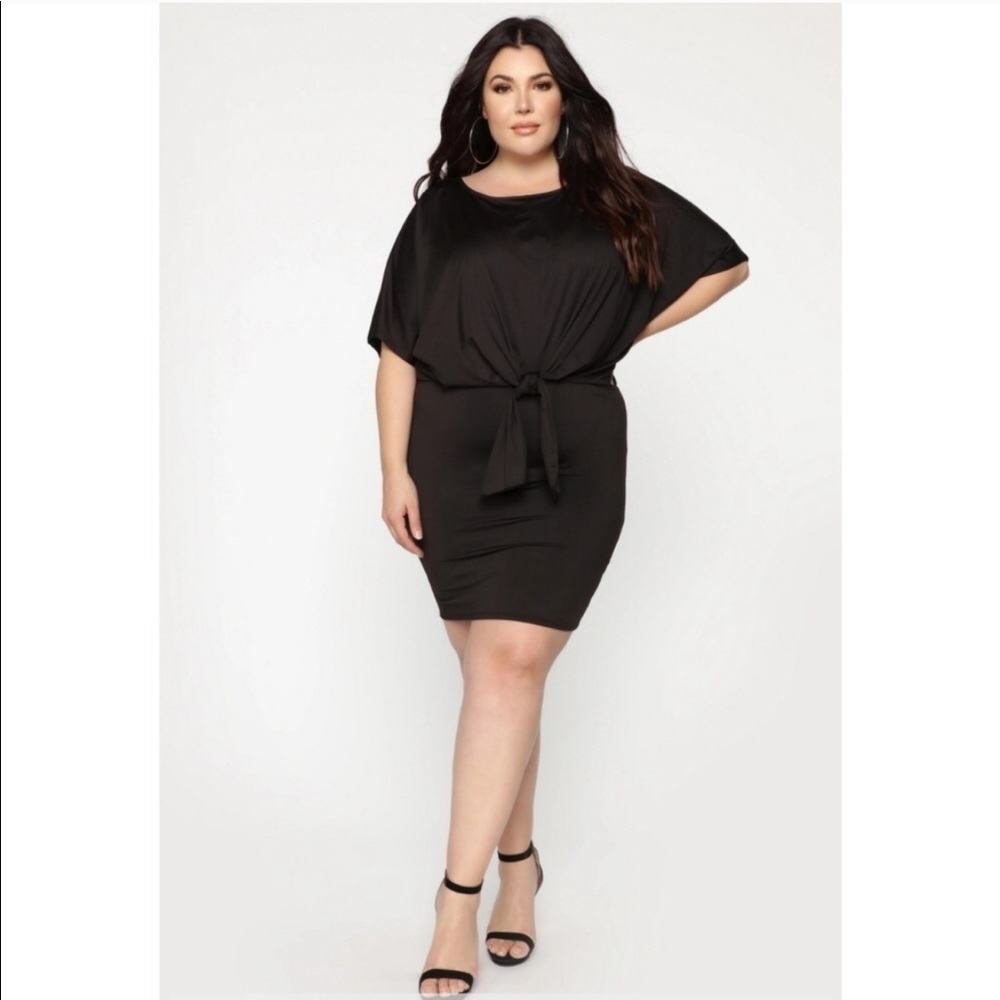 Fashion Nova Tie Mini Dress